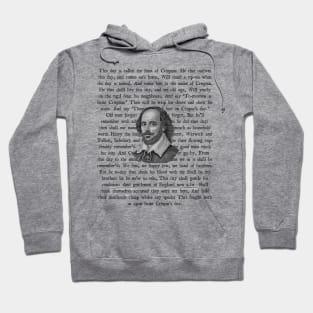 Shakespeare Saint Crispin Speech Hoodie